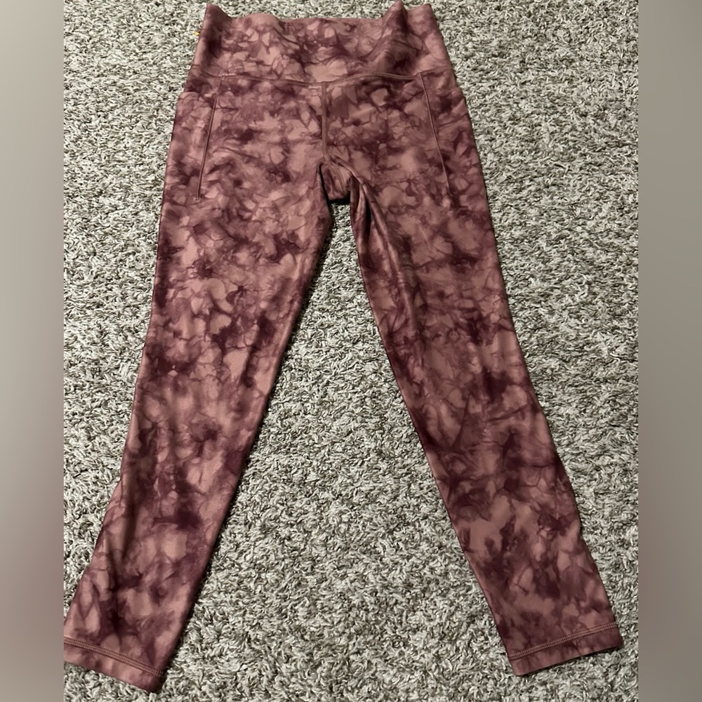 Athleta Salutation Stash Pocket II Printed 7/8 Tight Riptide Palermo - Picture 3 of 7